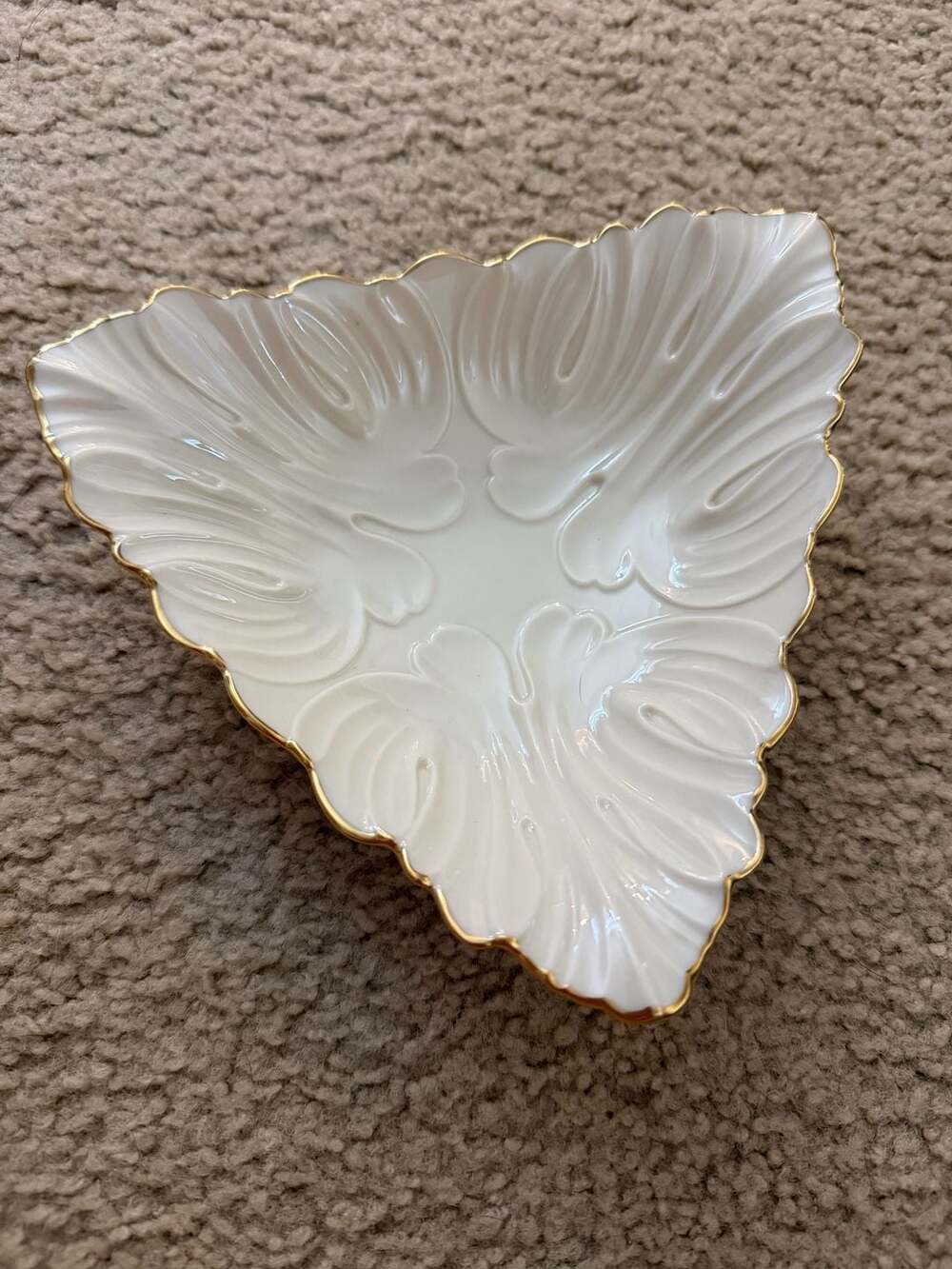Lenox China Triad Decorative Dish Hand Decorated with 24K Gold
